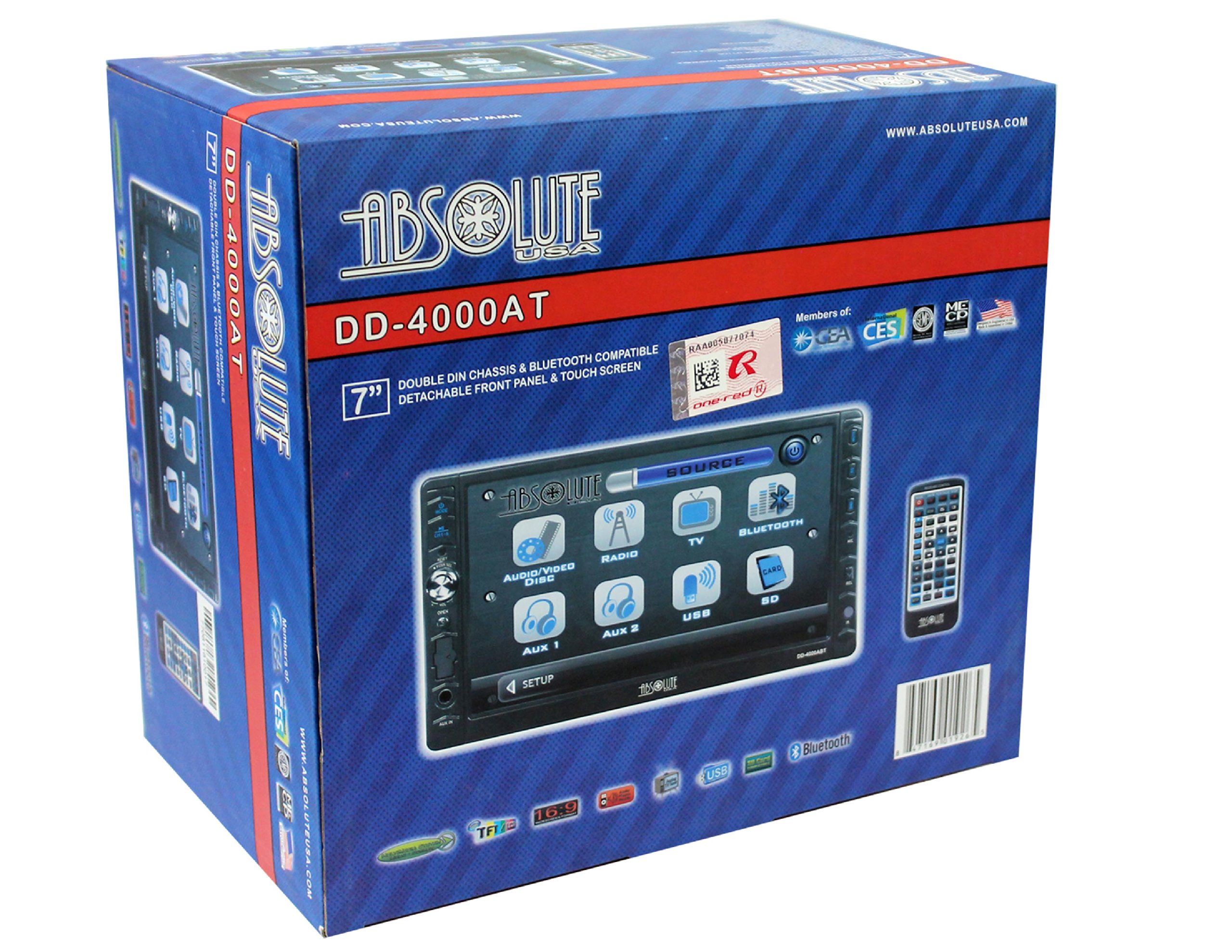 Amazon.com: Absolute USA DD-4000AT 7-Inch Double Din Multimedia